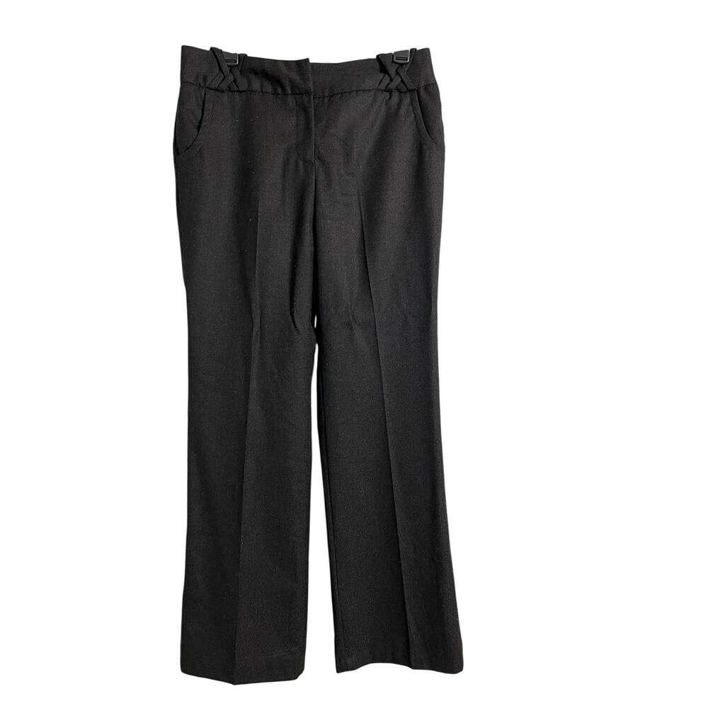 David N Dress Pants Womens 6 Brown Wool Lined Straight Leg Pleated Work Office